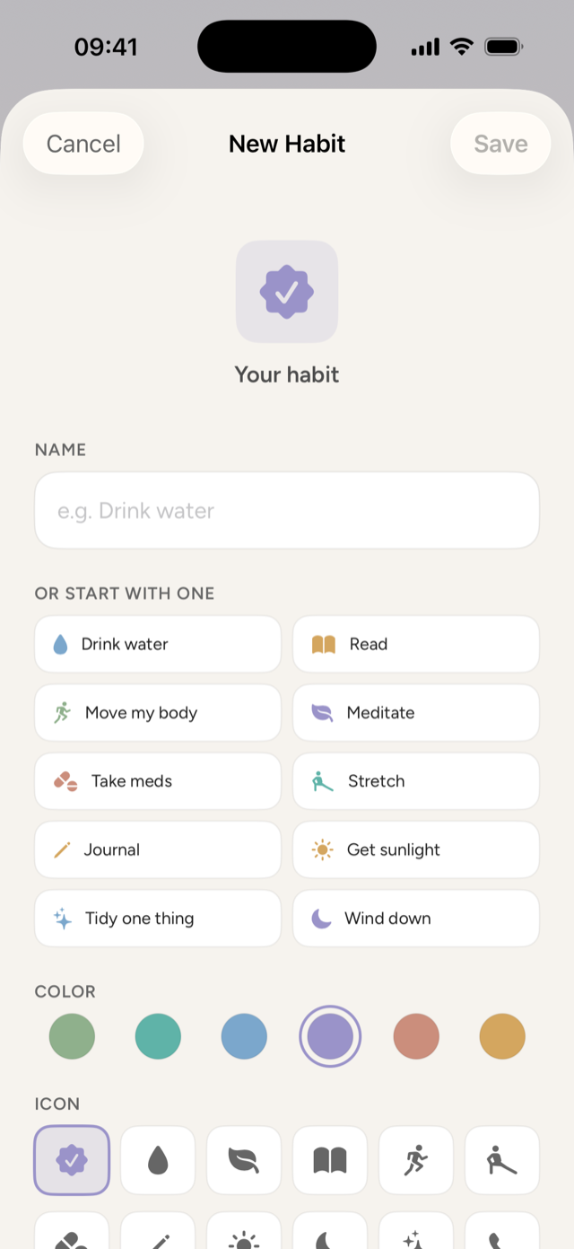Create a habit